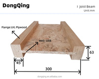 Poutre de charpente de plancher et de toit DongQing, poutre en I, poutre en bois de pin OSB, LVL, moderne, résistante à l'eau, qualité supérieure, certifiée CE ISO9001 E1