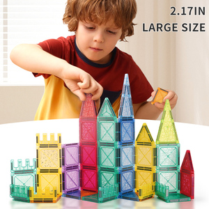 Tốt Nhất Bán 110 Pcs 3D Đầy Màu Sắc Nhựa Xây Dựng Từ Tính Khối Cho Giáo Dục Sớm Của Trẻ Em Đồ Chơi Bộ - Product Image 4