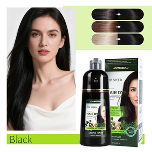 Tinte Permanente para el Cabello a Base de Hierbas, Sin Amoníaco, de Calidad OEM, Oscurecimiento Rápido, Color Negro - Product Image 2