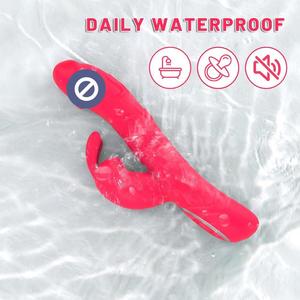 Stimulator Titik G Tiga Fungsi, Pemijat Klitoris, Mainan Seks Dewasa untuk Wanita, <span class=keywords><strong>Vibrator</strong></span> Kelinci, Dildo - Product Image 5