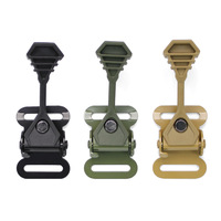 Sangle tactique en aluminium de qualité supérieure pour l'extérieur, 50x38mm, haute pression, boucle réglable pour sacs