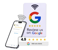 Özelleştirilmiş QR kodu dokunun İş Ins Facebook TIKTOK sosyal medya RFID kart NFC Google yorum geribildirim kartları