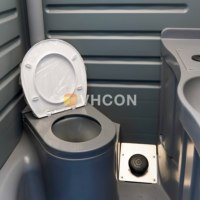 Toilettes portables en plastique HDPE préfabriquées, recyclables, louables, pour l'extérieur, pour les parcs, les terrains de football