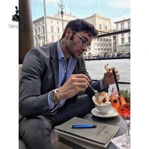 Traje <span class=keywords><strong>a</strong></span> Medida YZ para Tallas Grandes y Altas, con Ojales Cosidos <span class=keywords><strong>a</strong></span> <span class=keywords><strong>Mano</strong></span> y Dobladillo Gratuito - Product Image 2