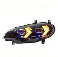 Conjunto de Faros Delanteros para Modelo E71 X6 2008-2014 - Modelo Antiguo a Modelo Nuevo - Luces de Circulación Diurna LED de 12 V y 6000 K