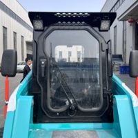 Mini-chargeuse sur chenilles légère à essence 4x4 avec godet de 1 tonne pour chargeur frontal - Direct Usine