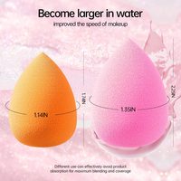 Éponge de maquillage haut de gamme sans latex, haute densité, lavable, pour estomper les couleurs, avec logo personnalisé, forme gourde