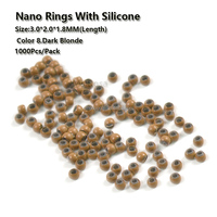 En gros 3.0*1.8*2.2mm Silicone Nano Anneau Perles Lien Pour Nano Cheveux Extension Outils