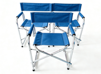 Chaise de Réalisateur Pliante en Aluminium avec Impression de Logo, Chaise Portable en Aluminium, Chaise de Réalisateur