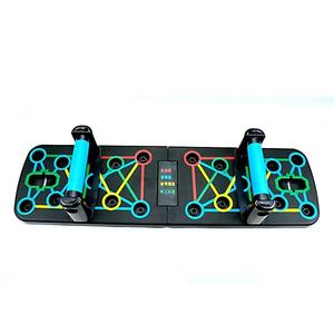 Tabla de Flexiones Plegable Portátil, Equipo de Fitness para Gimnasio en Casa, Entrenador de Músculos del Pecho, Ejercicio de Torsión Rusa, Placa <span class=keywords><strong>Abdominal</strong></span> - Product Image 2