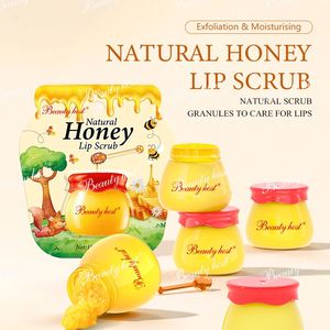 Low MOQ Factory Wholesale Organic Honey Lip Scrub OEM Retinol Lip Scrub Skin Care Repairing Skin Smooth Moisturizing Lip Balm - Product Image 2