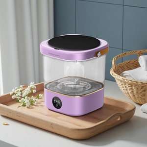 <span class=keywords><strong>Lavadora</strong></span> Portátil de Ropa Interior de 12L, Mini <span class=keywords><strong>Lavadora</strong></span> con Motor de Frecuencia Variable DD, Rueda de Ondas 4D, Iones de Agua, Antibacteriana - Product Image 1