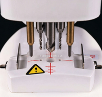 Machine de perçage automatique de lentilles, perceuse à gabarit pour lunettes, équipement de fraisage à trois trous pour magasin d'optique et laboratoire d'optique