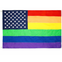 100% polyester 3x5ft Arc-En-progressive fierté Drapeau