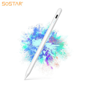 Lápiz Óptico de Alta Precisión con <span class=keywords><strong>3</strong></span> Indicadores, Activo, Capacitivo, de Aluminio, con Adsorción Magnética, Punta Reemplazable, para Dibujo - Product Image 1