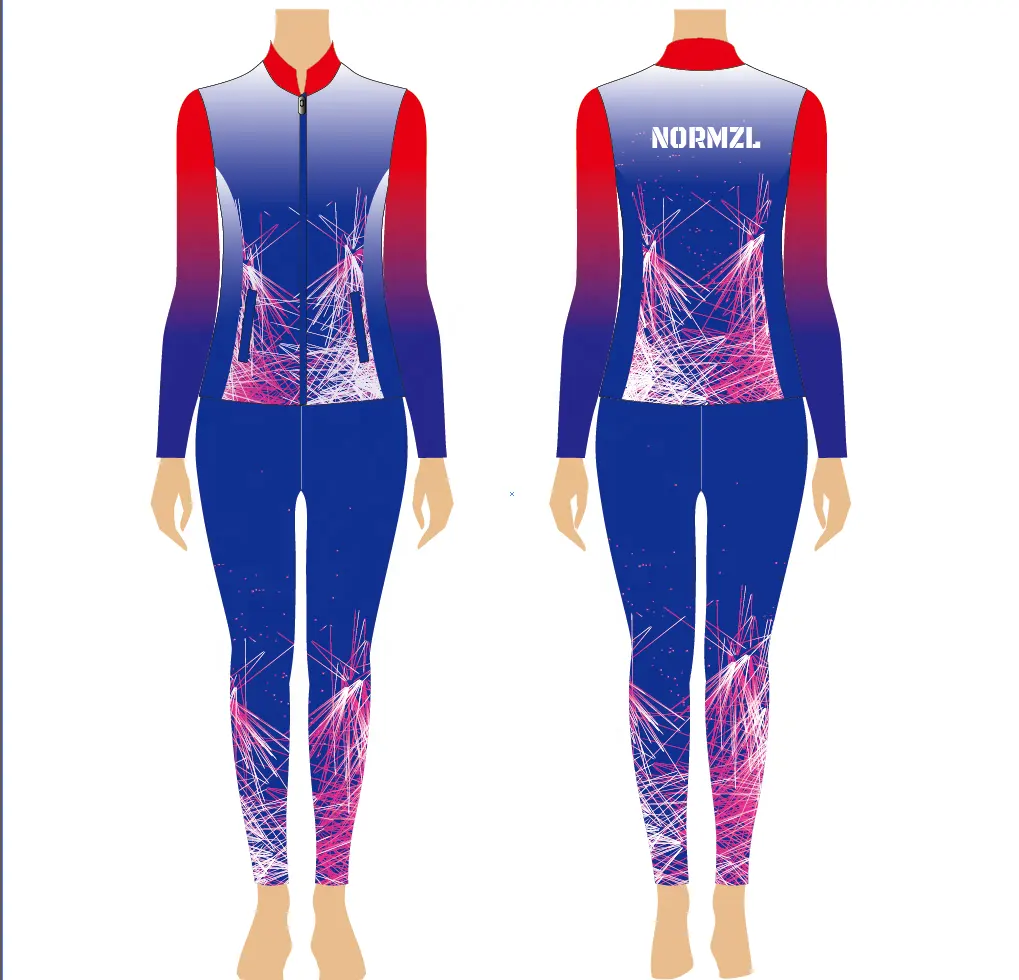 Design your own logo zipper jacket sublimated cheerleading tracksuit cheer uniforms cheer warm ups