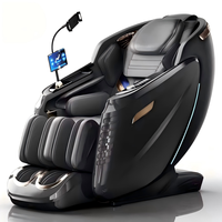 YS-C61 Nouveau fauteuil de massage portable et pliable 8D AI à double cœur, zéro gravité, avec cartographie corporelle à 27 capteurs et télécommande à écran tactile