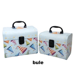 Toptan anneler günü mor mavi çocuk balon ambalaj kutusu iki set valiz çiçek kutusu el hediyeler ile - Product Image 5