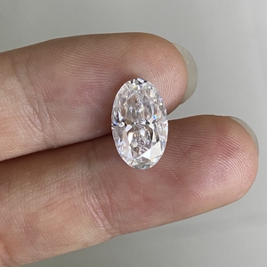 Piedra Preciosa Suelta <span class=keywords><strong>de</strong></span> Moissanita Cultivada en Laboratorio, Corte Ovalado Super Blanco <span class=keywords><strong>de</strong></span> 8x12 mm, <span class=keywords><strong>4</strong></span> <span class=keywords><strong>Quilates</strong></span>, Corte Hielo Triturado, <span class=keywords><strong>Precio</strong></span> por Quilate - Product Image 5
