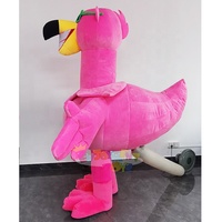 Costume de mascotte flamant rose gonflable CE le plus vendu, costume de mascotte d'animal de dessin animé personnalisé, costume de mascotte d'oiseau flamant rose à vendre