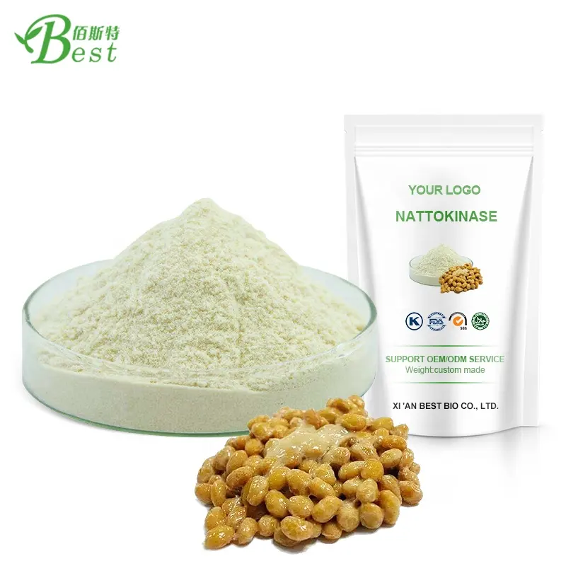 wholesale best price 20000fu nattokinase bulk nattokinase capsules high quality natural natto extract nattokinase powder