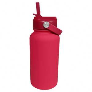 Frasco de vacío de doble pared de 1000Ml, botella de agua deportiva aislada de acero inoxidable con tapa de doble uso - Product Image 2