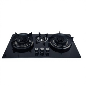 Nuovo Modello di Fornello a <span class=keywords><strong>Gas</strong></span> Domestico a Tre Fuochi ad Alta Potenza con Pannello in Vetro Temperato, Risparmio Energetico ed Ecologico, <span class=keywords><strong>Gas</strong></span> Completamente Compresso - Product Image 1