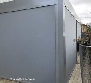 Cửa sổ ngoài trời không thấm nước vải cơ giới Rèm lớn lên mù Màn hình Zip bóng râm rèm cuốn - Product Image 5