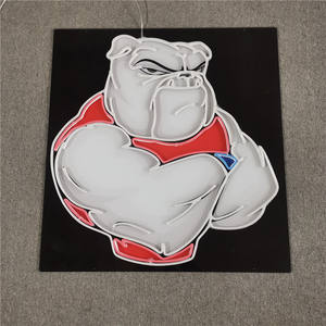 Insegna al neon principale su ordinazione dell'insegna al neon della decorazione della parete della barra del pub del bordo dell'insegna al neon del led dell'orso pigro ha condotto le insegne luminose al neon principali su ordinazione - Product Image 3