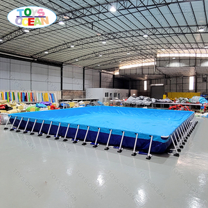 Grande <span class=keywords><strong>piscine</strong></span> <span class=keywords><strong>hors</strong></span> <span class=keywords><strong>sol</strong></span> en métal, <span class=keywords><strong>rectangulaire</strong></span>, commerciale, portable, parc aquatique - Product Image 4