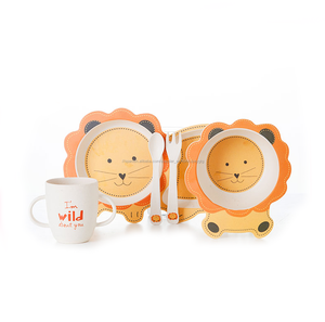 <span class=keywords><strong>Amazon</strong></span> 5 pcs <span class=keywords><strong>de</strong></span> fibra <span class=keywords><strong>de</strong></span> bambú bebé niños vajilla plato cena <span class=keywords><strong>de</strong></span> los niños conjunto Vajilla para niños - Product Image 3