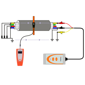 Identificador de Cables Eléctricos ECI, 220V 380V 180A, Pulsos 30Hz, Pantalla LCD, Pinza Flexible - Product Image 6
