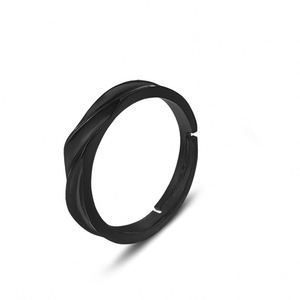 Anillos De Pareja Korean Black Silver Couple <b>Rings</b> Gift Trendy Open <b>Adjustable</b> <b>Rings</b> Fashion Simple Designer <b>Rings</b> for Couple - Product Image 6