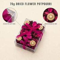 Sachet parfumé décoratif 70g en PVC pour boîte cadeau, pot-pourri parfumé, fleurs séchées, parfum d'ambiance pour la maison