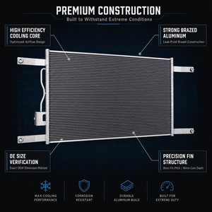 Condenseur de climatisation pour camion Sterling <span class=keywords><strong>Acterra</strong></span> 2008-2009 - Climatisation pour camion lourd - Remplace OE 2266827000/2262390000 - Product Image 2