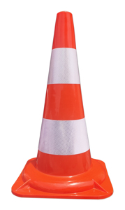 Vente directe d'usine, cône de signalisation routière en PVC pliable orange de 50 cm, vente en gros - Product Image 2