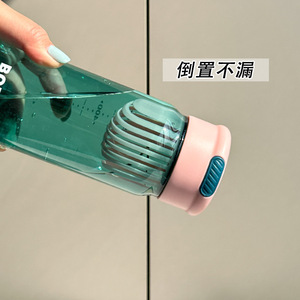 Transparent Plastic Tea Infuser <b>Bottle</b> With Measurement <b>Travel</b> Drinkware For Students And General Use - Product Image 3