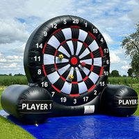 GMY Jeu de fléchettes de football gonflable Jeux de sports d'extérieur Jeu de fléchettes de football pour enfants et adultes