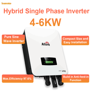 Sistema de Energía Solar Híbrido Monofásico Sunroko, <span class=keywords><strong>Kit</strong></span> de 4Kw, 5Kw, 6Kw, <span class=keywords><strong>6000W</strong></span>, Sistema Solar <span class=keywords><strong>Fotovoltaico</strong></span> para Hogar - Product Image 2
