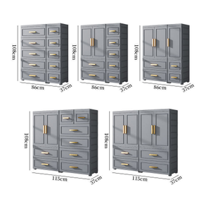 Armadio <span class=keywords><strong>per</strong></span> Bambini Extra-Large 86CM, Cassettiera Spessa, Guardaroba Moderno di Lusso <span class=keywords><strong>per</strong></span> Camera da Letto - Product Image 5