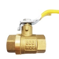 Válvula de Bola de Latón de Paso Completo de 1/2" - 2", Válvula de Latón sin Plomo, Conector Roscado FNPT, Presión Máxima 150 PSI WSP 600 PSI WOG