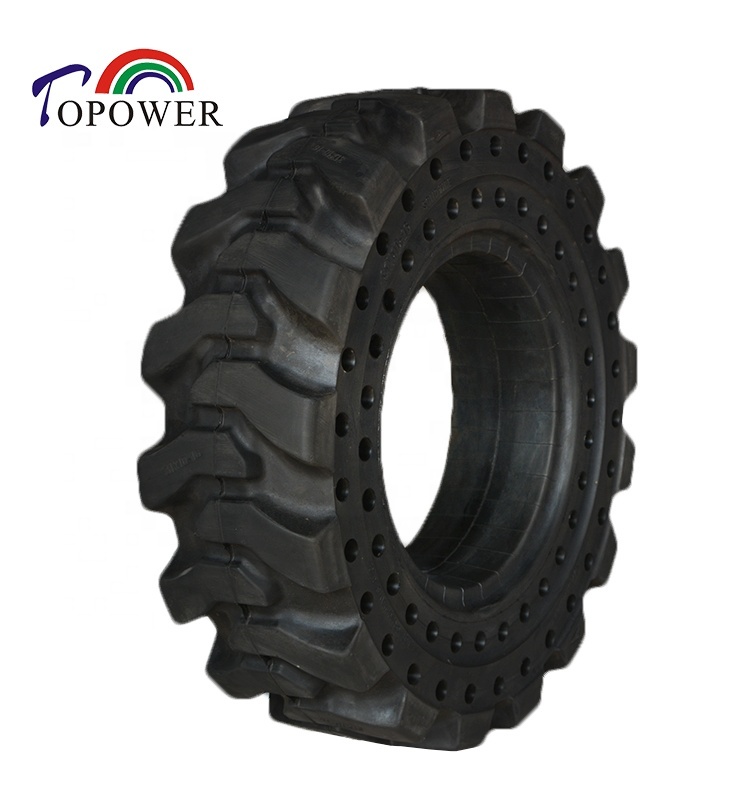 Industrial Rubber Solid Tires for Scissor Boom Lifts Aerial Work Platform Tires