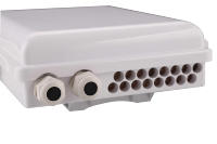 Boîtier de distribution de fibre optique 16 ports FQX-005 blanc étanche IP65 extérieur ABS FTTH