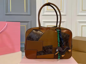 Nó Milan niu loạt thiết kế túi xách công suất lớn không thấm nước Chắp Vá Da Thanh Lịch phụ nữ cổ điển nóng bán cho văn phòng sử dụng - Product Image 2