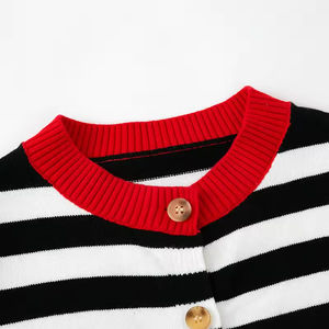 Ropa de Primavera, Nuevos Productos, Ropa para Niños, Abrigo al por Mayor, Suéter para Niñas, Ropa de Bebé, Suéter de Punto a Rayas - Product Image 3