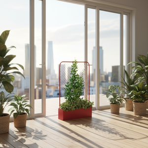 Vente directe usine : Treillis de jardinage en grille de fer minimaliste intégré avec structure d'escalade et jardinière pour balcons et espaces extérieurs - Product Image 4