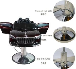 Saç salonu mobilyası modern çocuk berber koltuğu bebek karikatür sandalye araba berber araba sandalye çocuklar için - Product Image 6