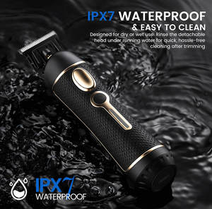 PRITECH Nouveau Kit de Toilettage 3-en-1 Lavable et Rechargeable Sans Fil pour Hommes : Rasoir, Tondeuse <span class=keywords><strong>à</strong></span> Barbe et Tondeuse Nez-Poils - Product Image 2