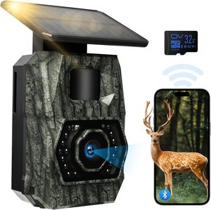 Mini caméra de piste WiFi PH970S avec batterie 5200mAh et fonction sans fil de panneau solaire - Product Image 2