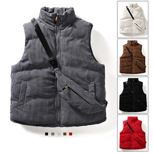 Gilet d'hiver en duvet de coton, vêtement de travail chaud pour l'extérieur, gilet de travail, vêtements de travail brodés, logo personnalisé, mode 2025, nouveauté - Product Image 6